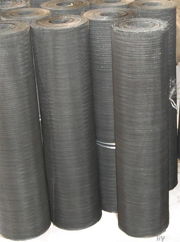 河北现货供应黑丝布，平纹编织黑丝布，席型网，1米宽黑丝布
