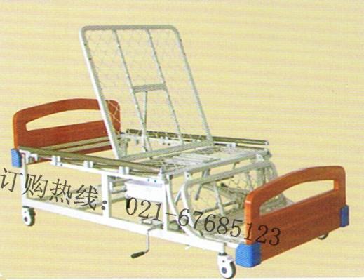 供应上海家庭病床A03多功能护理床,双摇带便器 带护栏 医用病床