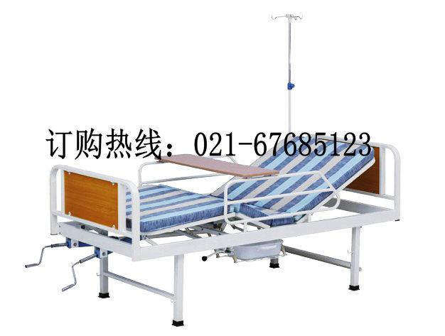 供应病人护理床,瘫痪病人护理床C05双摇带厕、病人康复床