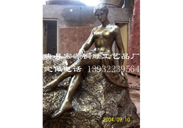 供应铜雕西洋人物雕塑现代人雕塑价格真人像设计制作女孩雕塑铸造厂图片