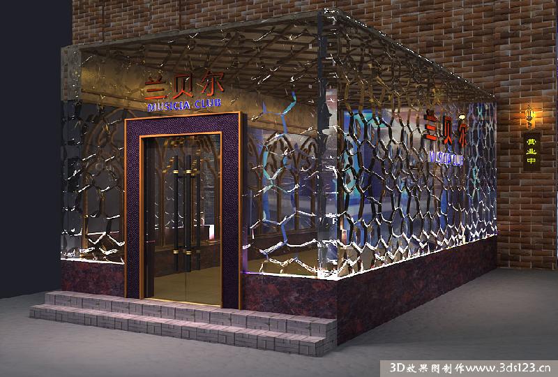 专业承接酒店KTV装修效果图制作 门头酒吧包房包间包厢3D效果图