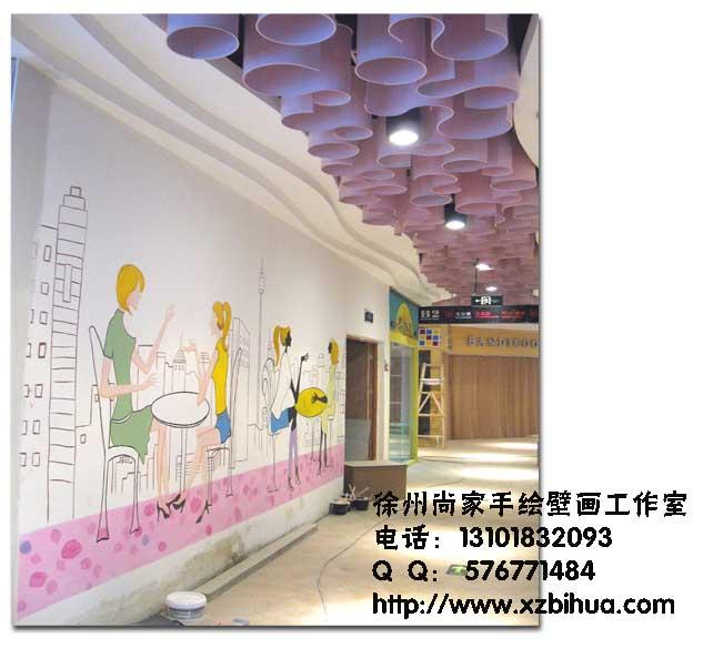 供应徐州商场宾馆酒店墙绘壁画