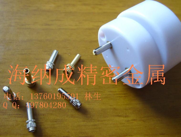 供应深圳厂家大量供应黄铜镀镍LED节能灯脚(1.516)