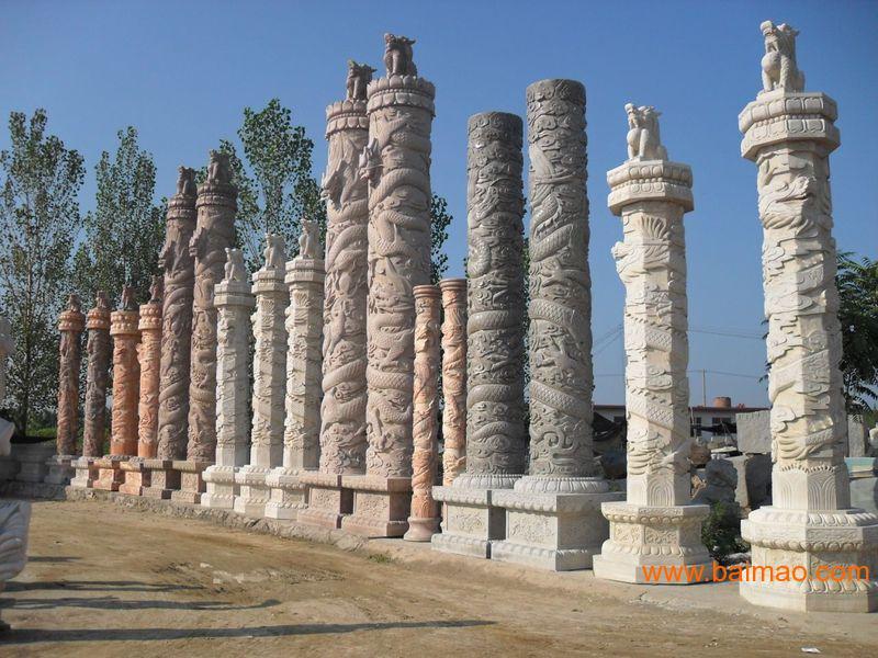 供应石雕文化柱，石雕龙，石雕中华柱，石雕九龙壁,石雕游龙蟠龙