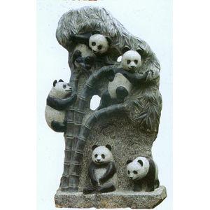石雕鸳鸯，熊猫，金蟾，龟鳌，獬豸，蟾蜍，龟，石雕瑞兽动物图片