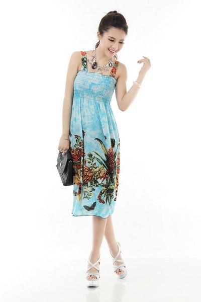 供应吊带裙2013年夏季最流行的时尚波西米亚长裙批发 条纹长裙批发