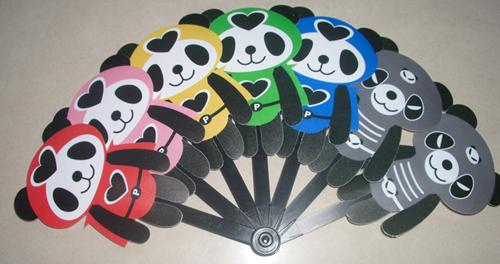 供应银川广告扇子厂家免费设计定做各种类形扇子选多彩