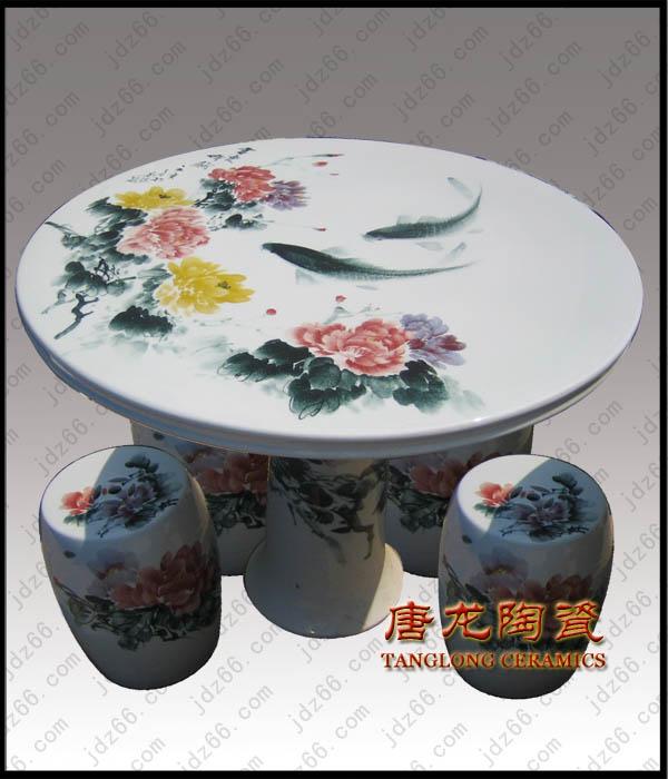 景德镇厂家直销各类陶瓷桌凳精品收批发