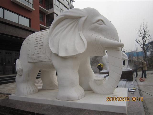 供应上海石材雕刻大象图片