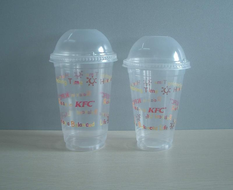 供应360ML一次性塑料果汁杯