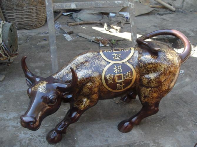 供应上海哪里有铜雕厂 铜雕华尔街牛制作厂 随缘铜雕厂