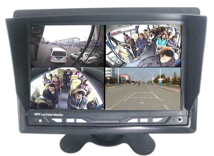 供应车载4画面分割显示器 7寸宽电压4画面监视器