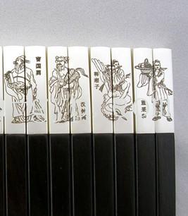 北京市密胺餐具筷子碗碟盘打标刻字刻图案厂家