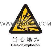 供应警告当心爆炸-安全警示标志牌图片