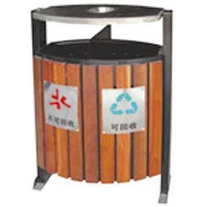 供应常州悦朗YLH333钢木垃圾桶