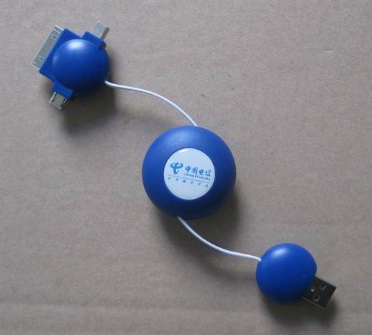深圳市球形4合1苹果手机充电数据线厂家供应球形4合1苹果手机充电数据线　ＯＥＭ数据线工厂