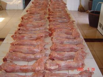 合肥市低价新鲜冷冻白条兔肉厂家供应用于食用的低价新鲜冷冻白条兔肉