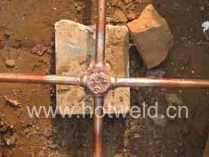 供应镀铜圆钢放热焊接模具焊粉连接 D12铜包圆线一字 十字 T字怎么焊接焊接