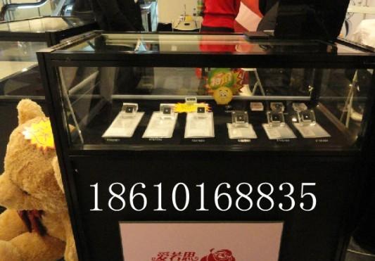 供应北京商业展柜租售古玩玻璃柜出租玉器黑色玻璃展柜安装