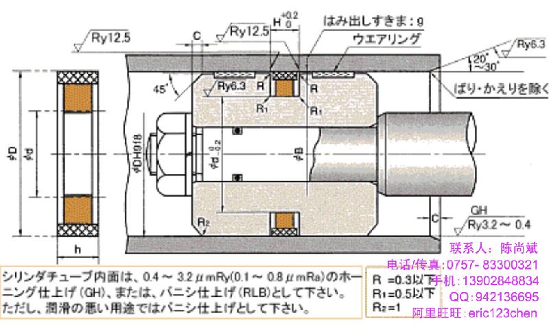 供应液压油缸日本NOKSPG密封件