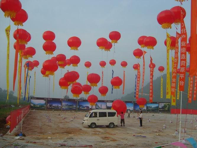 供应杭州空飘气球租赁充气拱门舞台搭建图片