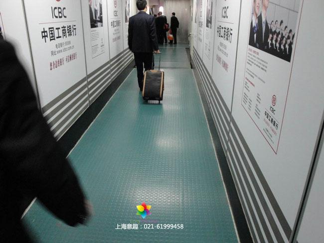 供应LS橡胶地板块材机场地铁商城耐磨防滑弹性耐脏抗污韩国进口地板