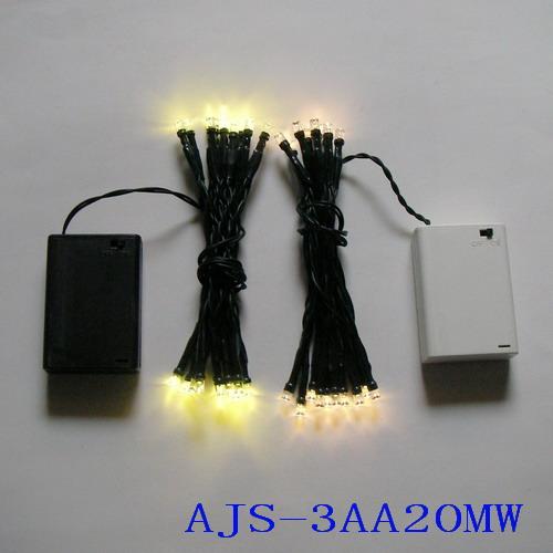 供应LED灯串电池盒，LED装饰灯串，电池盒灯串图片