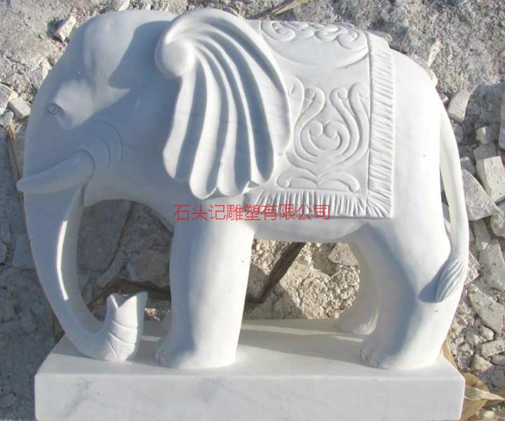 供应烟台市汉白玉大象雕塑厂家/雕塑/各种大象雕塑图片