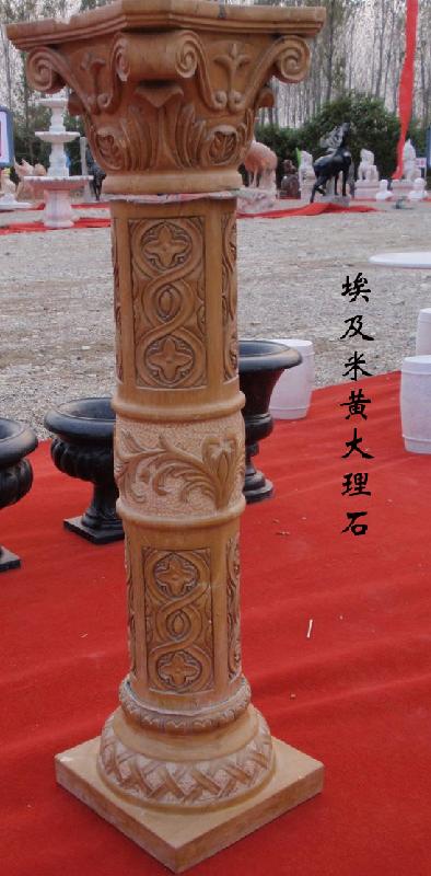 供应榆林市大型景观雕塑/汉白玉石柱雕塑/晚霞红石柱雕塑
