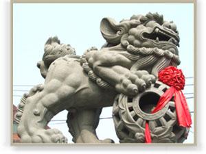 供应延吉市青石狮子麒麟雕塑/十二生肖塑像/各种动物石雕