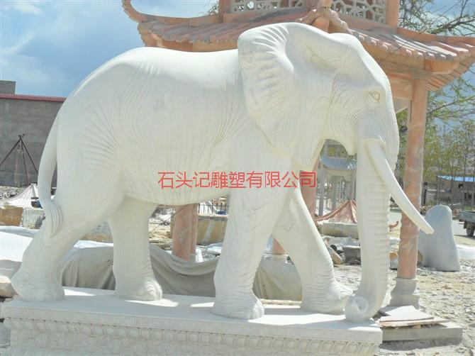 保定市秦皇岛青石大象雕塑/汉白玉大象厂家