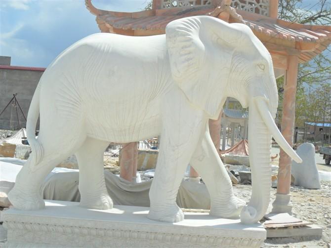 供应加工定做各种规格材质大象石雕