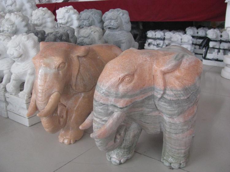 供应大安市晚霞红大象雕塑/汉白玉大象雕塑/青石大象雕刻