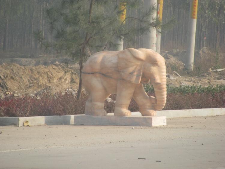 供应三门峡晚霞红大象石雕/汉白玉大象雕塑价格/大象雕塑厂家