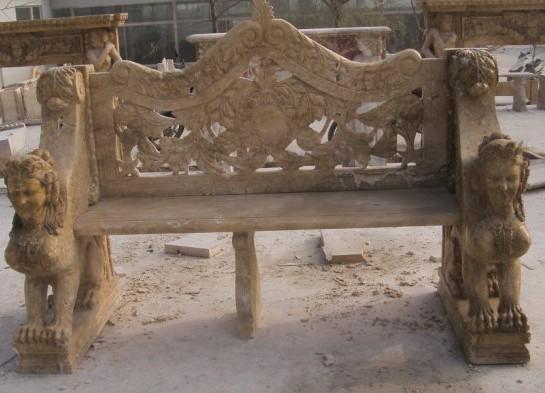 欧式柱子石雕椅子户外椅子庭院椅子批发