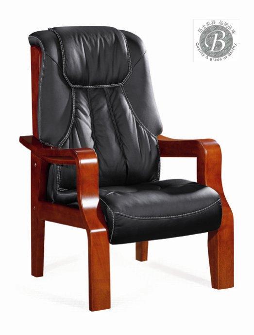 供应传统真皮会议椅D283，定做广州传统真皮会议椅，真皮会议椅图