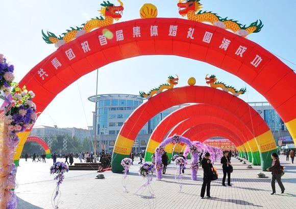 供应郑州开业庆典开业剪彩拱门气柱图片