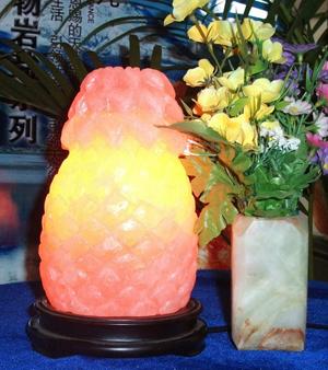 喜马拉雅造型水晶盐灯一品菠萝盐灯批发