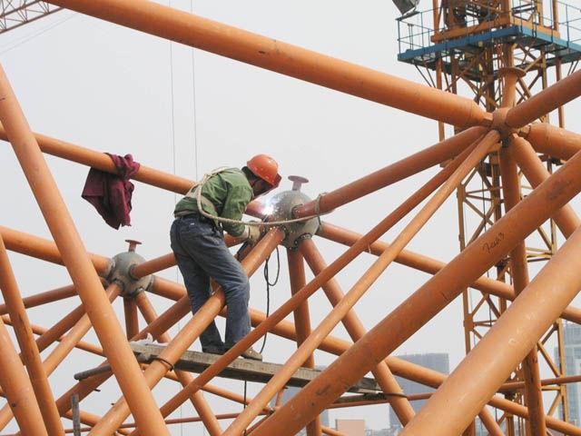 供应陕西榆林钢结构网架挠度测量，网架挠度测量