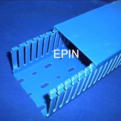 供应EPIN蓝色带齿PVC布线线槽系列