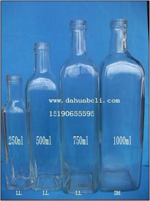 供应方形麻油瓶价格/各种型号橄榄油瓶图片