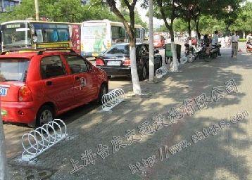台庆牌不锈钢停车架-上海自行车停批发