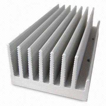 6063铝合金散热片型材供应6063铝合金散热片型材，CNC加工、表面阳极氧化