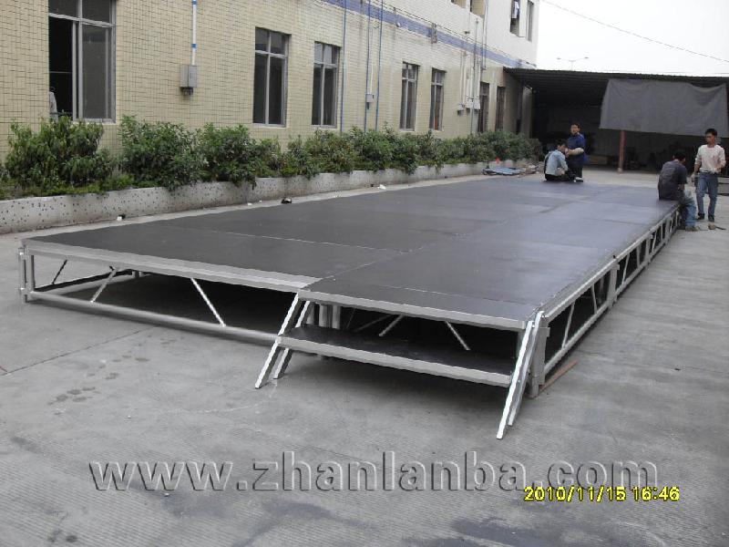 供应北京舞台生产配件销售折叠舞台拼装舞台酒店专用舞台拉网舞台铝合图片