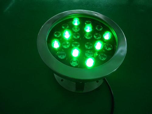供应大功率24W七彩LED外控水底灯，景观喷泉水池专用灯，喷泉景观灯