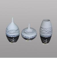 供应现代陶艺三件套家居装饰花瓶图片