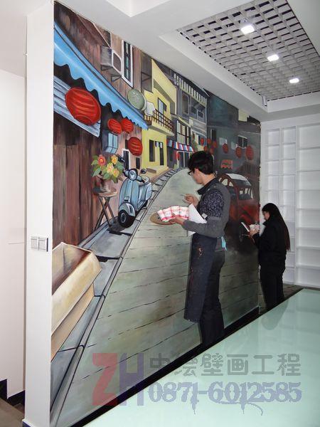 供应今日流行墙体彩绘壁画绘制设计施工