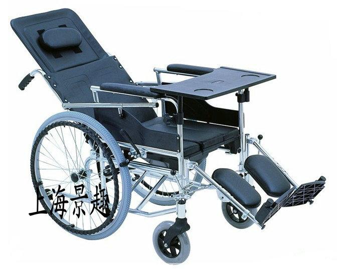 供应多功能轮椅带坐便 上海HBG5-B高背 互邦轮椅车 上海互帮轮椅