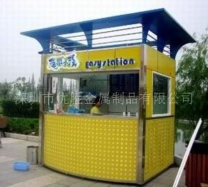 供应惠州不锈钢售货亭订购厂家深圳市珍珠奶茶移动亭生产销售商图片