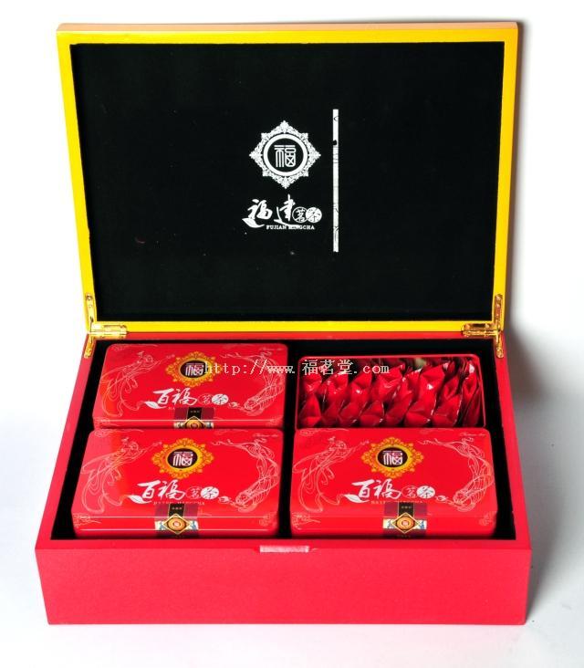 百福特级桂园香金骏眉红茶热销中 高级木礼盒铁罐新口味新产品图片